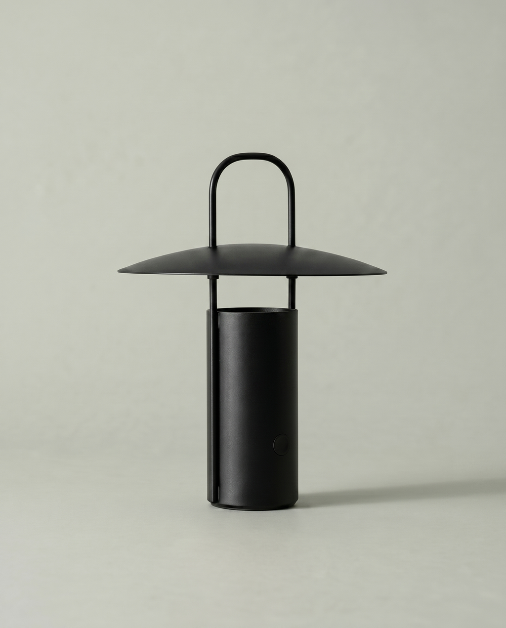 Cylinder Lantern portable cylinder lamp with arch handle, USB-C cordless — off, studio shot | Dalfa CH/FR