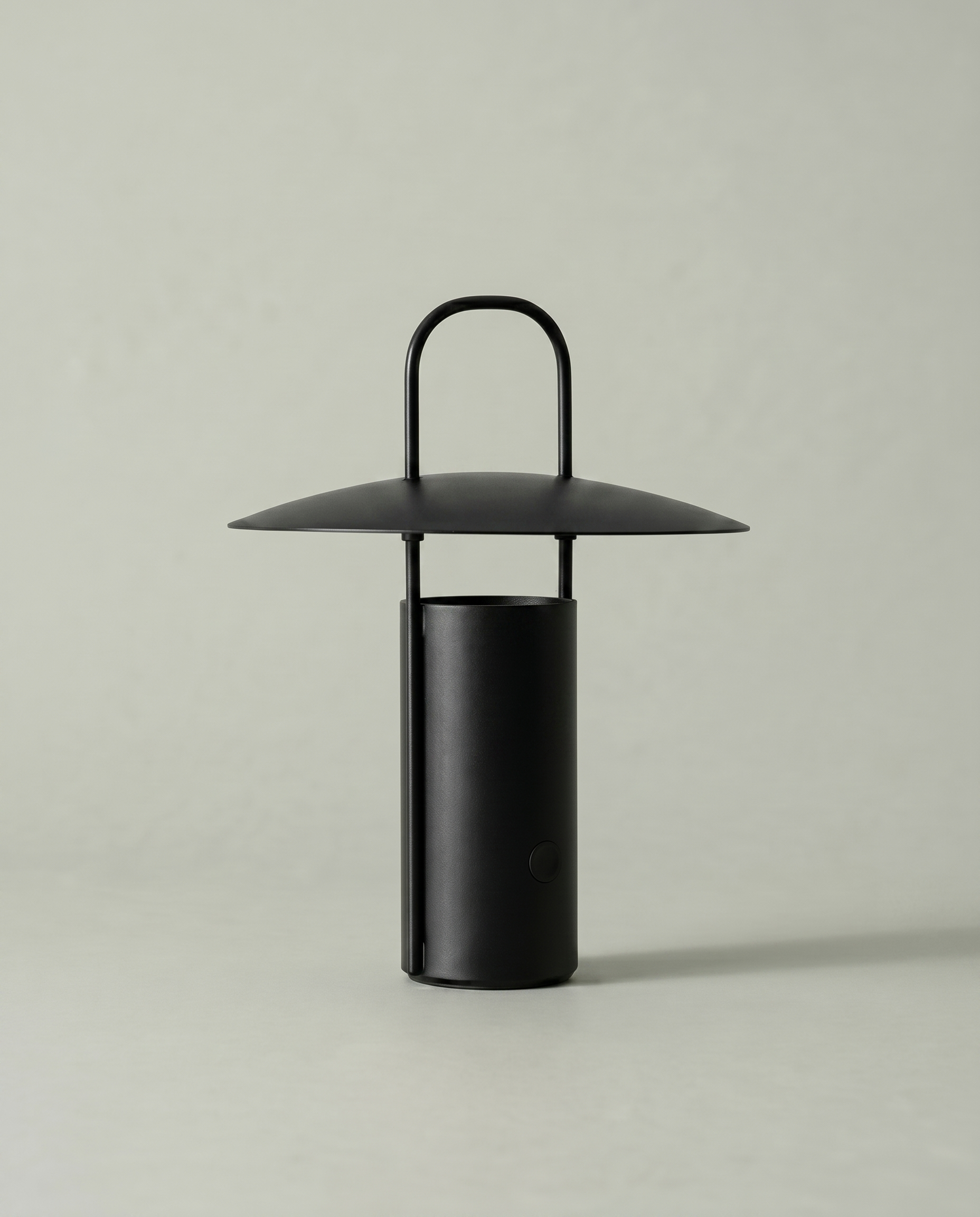 Cylinder Lantern portable cylinder lamp with arch handle, USB-C cordless — off, studio shot | Dalfa CH/FR