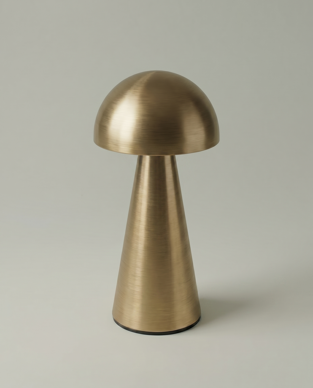 Copper Dome compact metal dome lamp, touch dimmer, USB-C cordless — off, studio shot | Dalfa CH/FR
