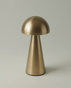 Copper Dome compact metal dome lamp, touch dimmer, USB-C cordless — off, studio shot | Dalfa CH/FR